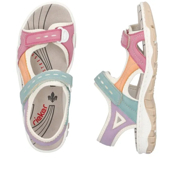 Femme Rieker Webstore Nu Pieds & Sandales*Rieker nu pieds et sandales 68866 92 multicolore